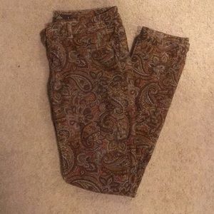 Paisley Prana Corduroys